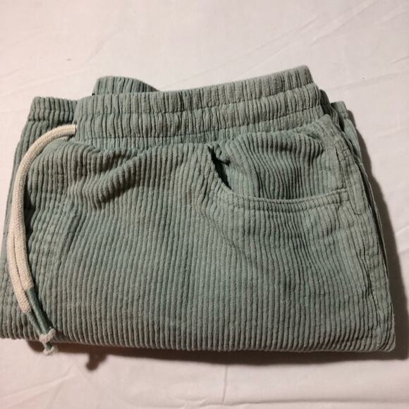 Drill Essentials L wide wale light blue elastic waist corduroy shorts skater - Picture 9 of 9